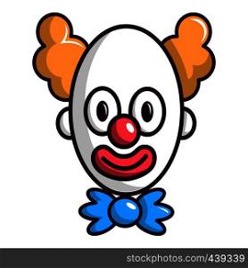 Clown with big eye icon. Cartoon illustration of clown with big eye vector icon for web. Clown with big eye icon, cartoon style