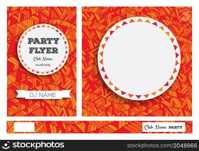 Club Flyers with copy space Vector illustration