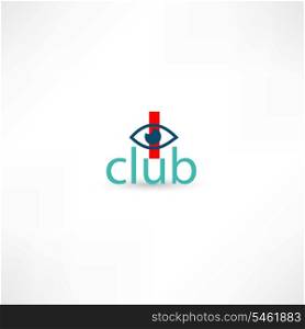 club symbol with eye