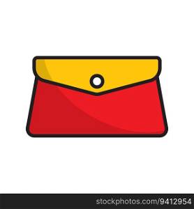 Clutch bag icon vector design templates isolated on white background