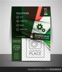 CMYK Business Corporate Flyer Template | Geometrical Design