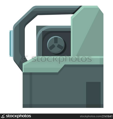 Cnc machinery icon cartoon vector. Machine factory. Industry lathe. Cnc machinery icon cartoon vector. Machine factory