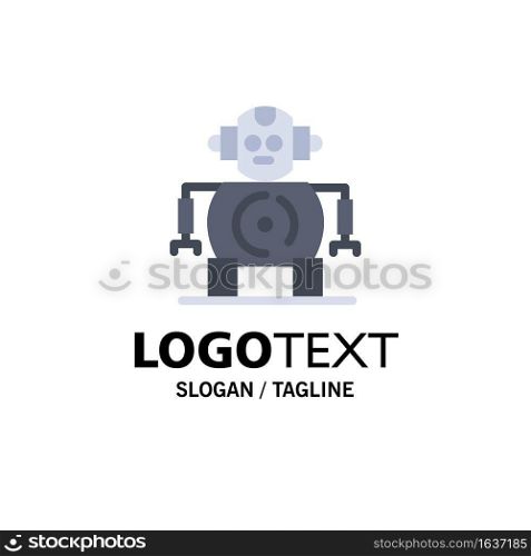 Cnc, Robotics, Technology Business Logo Template. Flat Color