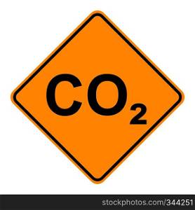 CO2  and road sign