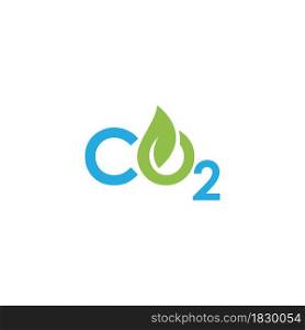 Co2 Carbon dioxide logo vector design
