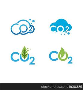 Co2 Carbon dioxide logo vector design