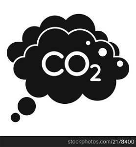 co2 emission icon simple vector. Global climate. Warming disaster. co2 emission icon simple vector. Global climate