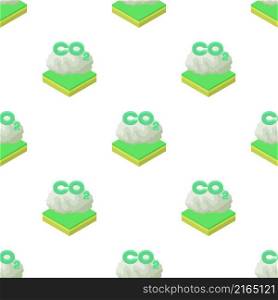 CO2 sign in a cloud pattern seamless background texture repeat wallpaper geometric vector. CO2 sign in a cloud pattern seamless vector