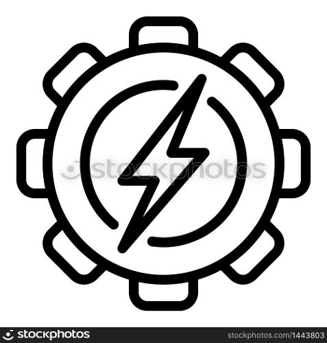 Coal industrial energy icon. Outline coal industrial energy vector icon for web design isolated on white background. Coal industrial energy icon, outline style