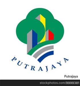 Coat of Arms of Putrajaya is a Malaysian region. Vector heraldic emblem