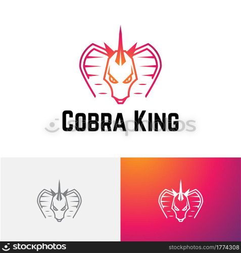 Cobra King Snake Serpent Horned Dragon Tactics Strategy Game Esport Logo