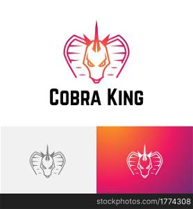 Cobra King Snake Serpent Horned Dragon Tactics Strategy Game Esport Logo