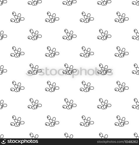 Coccus bacilli pattern vector seamless repeating for any web design. Coccus bacilli pattern vector seamless