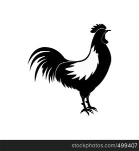 Cock icon in simple style isolated on white. Cock icon, simple style