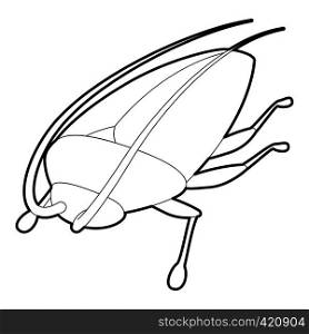 Cockroach icon. Outline illustration of cockroach vector icon for web. Cockroach icon, outline style