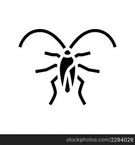 cockroach insect glyph icon vector. cockroach insect sign. isolated contour symbol black illustration. cockroach insect glyph icon vector illustration