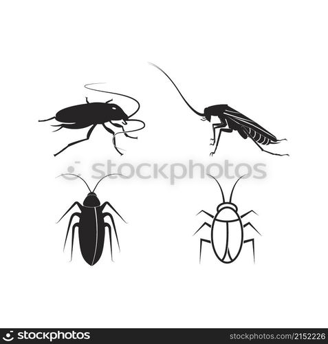 Cockroach vector icon illustration logo design