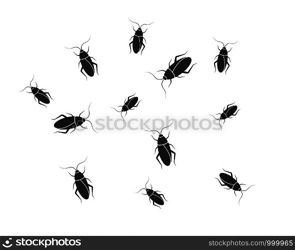 cockroaches vector icon illustration design template