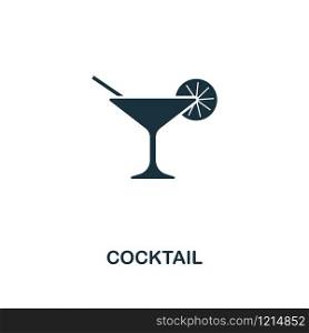Cocktail creative icon. Simple element illustration. Cocktail concept symbol design from party icon collection. Can be used for mobile and web design, apps, software, print.. Cocktail creative icon. Simple element illustration. Cocktail concept symbol design from party icon collection. Perfect for web design, apps, software, print.