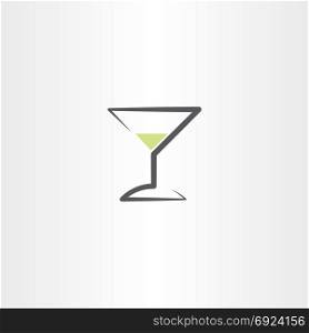 cocktail drink glass logo icon symbol