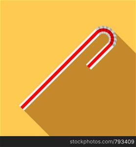 Cocktail drink straw icon. Flat illustration of cocktail drink straw vector icon for web design. Cocktail drink straw icon, flat style