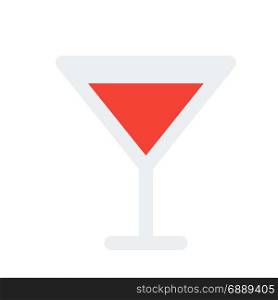 cocktail glass, icon on isolated background