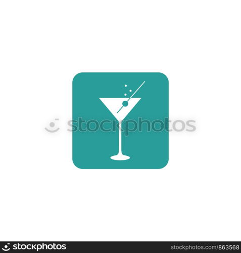 Cocktail Icon Logo Template Illustration Design. Vector EPS 10.