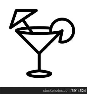 cocktail, icon on isolated background