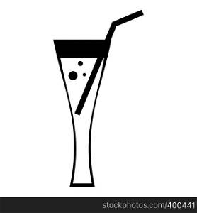Cocktail icon. Simple illustration of cocktail vector icon for web. Cocktail icon, simple style
