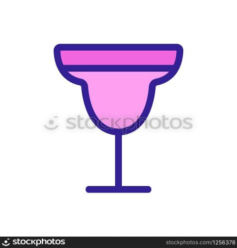 cocktail icon vector. Thin line sign. Isolated contour symbol illustration. cocktail icon vector. Isolated contour symbol illustration