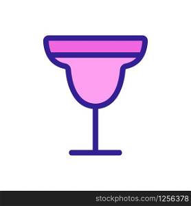 cocktail icon vector. Thin line sign. Isolated contour symbol illustration. cocktail icon vector. Isolated contour symbol illustration
