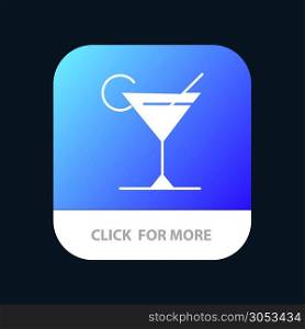 Cocktail, Juice, Lemon Mobile App Icon Design