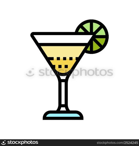 cocktail lemon ingredient color icon vector. cocktail lemon ingredient sign. isolated symbol illustration. cocktail lemon ingredient color icon vector illustration