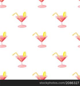 Cocktail pattern seamless background texture repeat wallpaper geometric vector. Cocktail pattern seamless vector