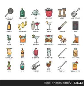 Cocktail , Thin Line and Pixel Perfect Icons