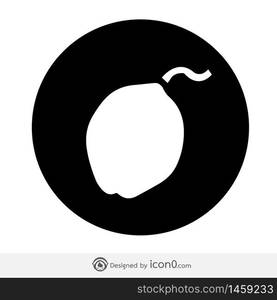 Coconut icon , Coconut sign symbol