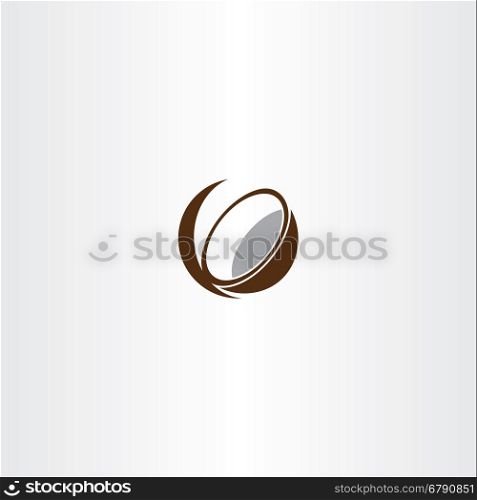 coconut icon vector symbol design