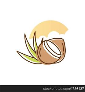 coconut logo Vector icon design illustration Template
