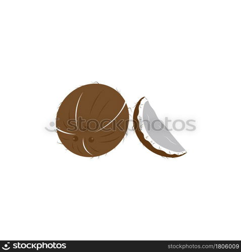 Coconut logo vector template illustration design