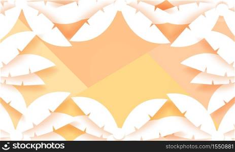 Coconut palm tree background, paper art style