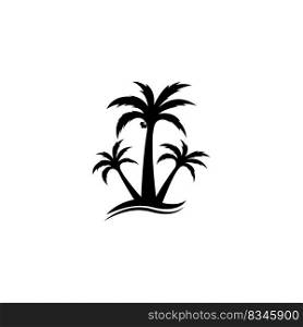 coconut tree icon vector illustration design