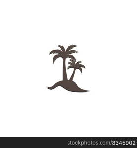 coconut tree icon vector illustration design