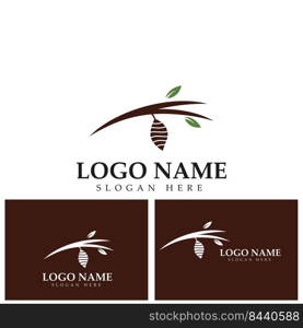 Cocoon logo template vector icon illustration design