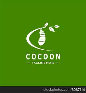 Cocoon logo vector illustration design template