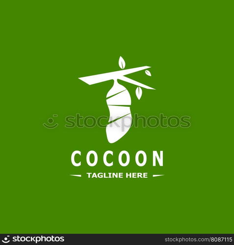 Cocoon logo vector illustration design template