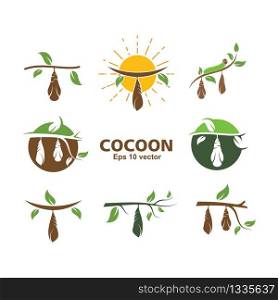 cocoon vector illustrtion design template
