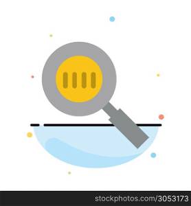 Code, Code Search, Magnifier, Magnifying Abstract Flat Color Icon Template