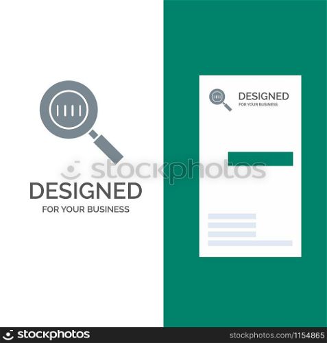 Code, Code Search, Magnifier, Magnifying Grey Logo Design and Business Card Template
