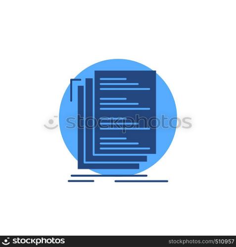 Code, coding, compile, files, list Glyph Icon.. Vector EPS10 Abstract Template background