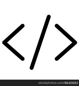 Code coding development programming web icon Vector Image